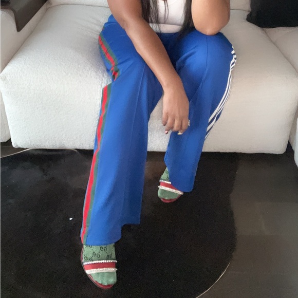 Gucci x Adidas Flared Jogging Pants 'Cobalt Blue' - Picture 10 of 10